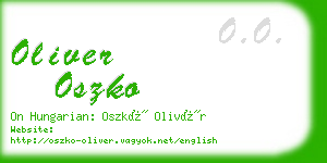 oliver oszko business card